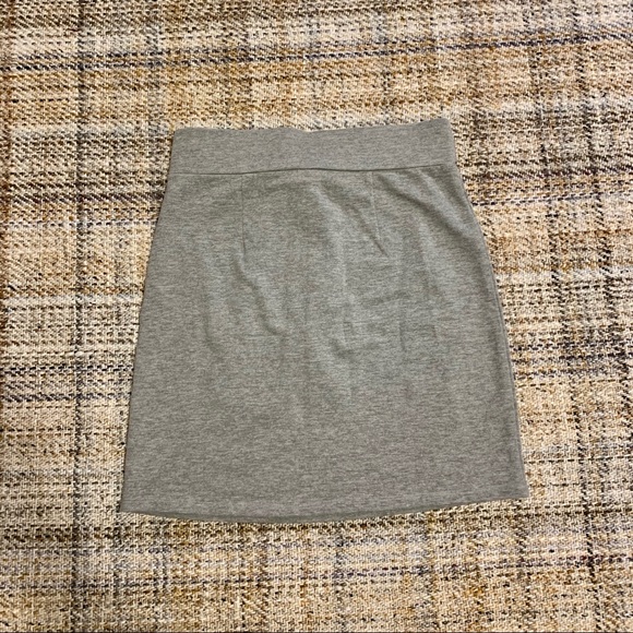 Loft cozy gray tie skirt - Picture 3 of 3